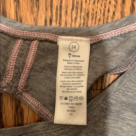 Grey Ivivva tank top - Picture 3 of 3